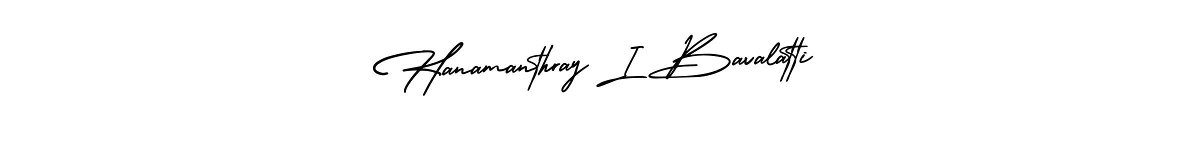 Use a signature maker to create a handwritten signature online. With this signature software, you can design (AmerikaSignatureDemo-Regular) your own signature for name Hanamanthray I Bavalatti. Hanamanthray I Bavalatti signature style 3 images and pictures png