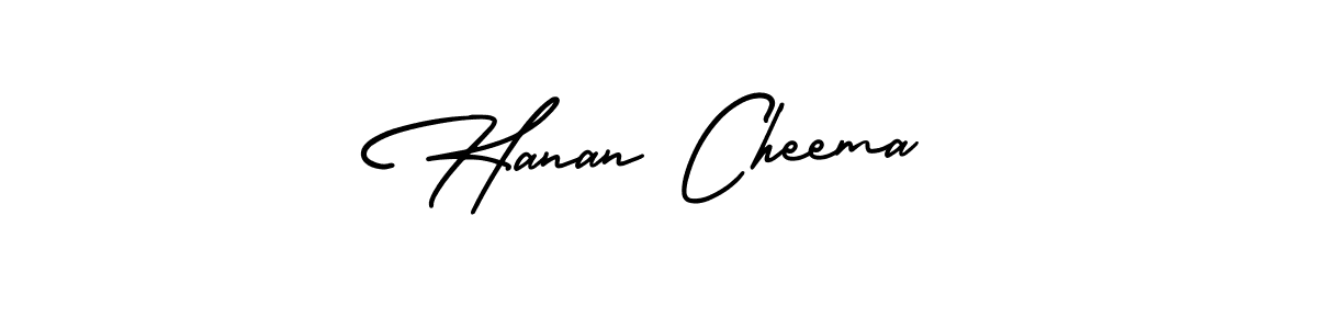 Create a beautiful signature design for name Hanan Cheema. With this signature (AmerikaSignatureDemo-Regular) fonts, you can make a handwritten signature for free. Hanan Cheema signature style 3 images and pictures png