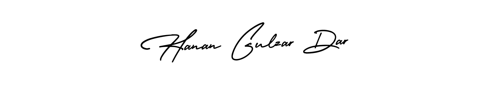 Design your own signature with our free online signature maker. With this signature software, you can create a handwritten (AmerikaSignatureDemo-Regular) signature for name Hanan Gulzar Dar. Hanan Gulzar Dar signature style 3 images and pictures png