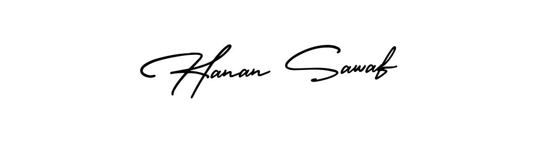 It looks lik you need a new signature style for name Hanan Sawaf. Design unique handwritten (AmerikaSignatureDemo-Regular) signature with our free signature maker in just a few clicks. Hanan Sawaf signature style 3 images and pictures png