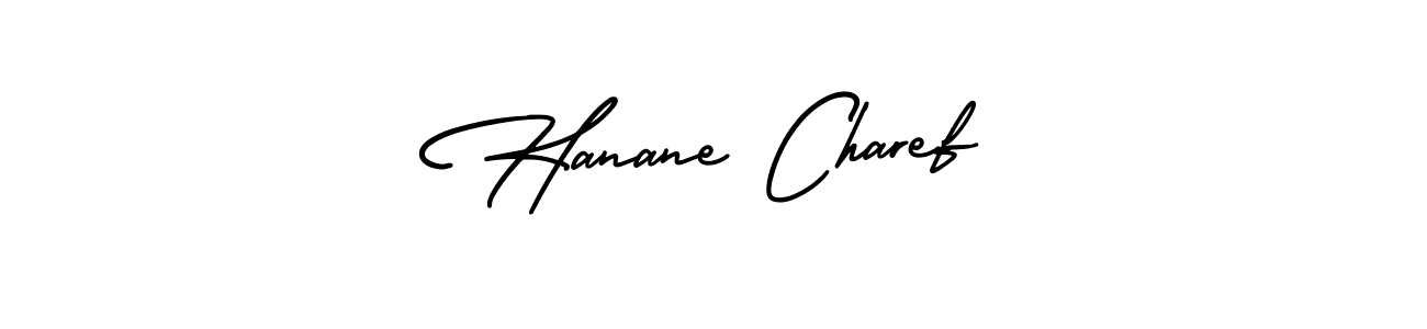 if you are searching for the best signature style for your name Hanane Charef. so please give up your signature search. here we have designed multiple signature styles  using AmerikaSignatureDemo-Regular. Hanane Charef signature style 3 images and pictures png