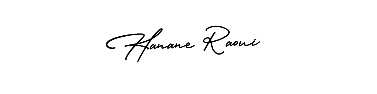 Also we have Hanane Raoui name is the best signature style. Create professional handwritten signature collection using AmerikaSignatureDemo-Regular autograph style. Hanane Raoui signature style 3 images and pictures png