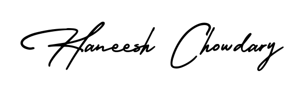 Similarly AmerikaSignatureDemo-Regular is the best handwritten signature design. Signature creator online. You can use it as an online autograph creator for name Haneesh Chowdary. Haneesh Chowdary signature style 3 images and pictures png