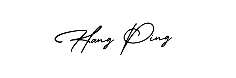 Make a beautiful signature design for name Hang Ping. With this signature (AmerikaSignatureDemo-Regular) style, you can create a handwritten signature for free. Hang Ping signature style 3 images and pictures png