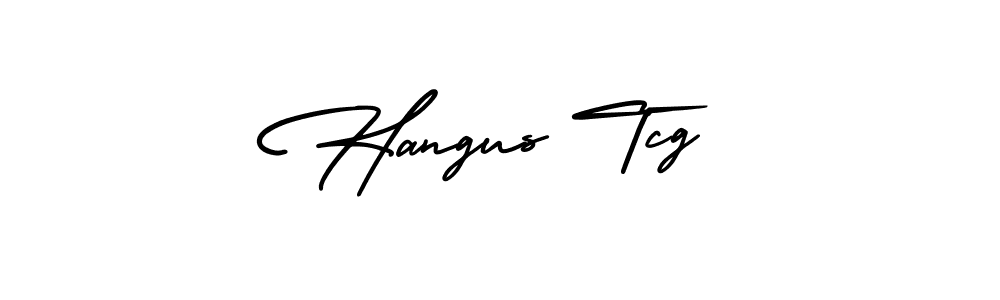 Use a signature maker to create a handwritten signature online. With this signature software, you can design (AmerikaSignatureDemo-Regular) your own signature for name Hangus Tcg. Hangus Tcg signature style 3 images and pictures png