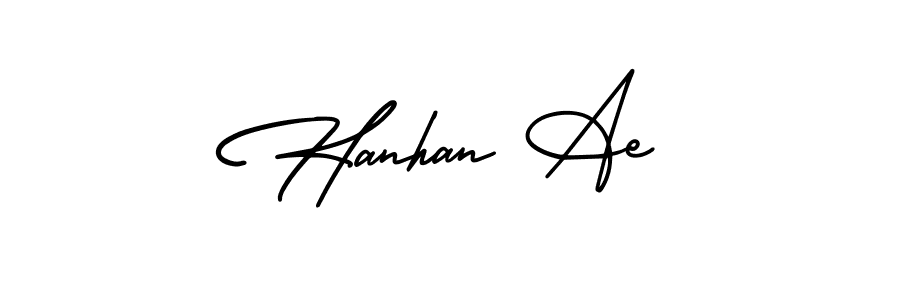 Similarly AmerikaSignatureDemo-Regular is the best handwritten signature design. Signature creator online .You can use it as an online autograph creator for name Hanhan Ae. Hanhan Ae signature style 3 images and pictures png