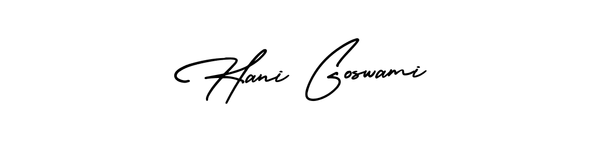 It looks lik you need a new signature style for name Hani Goswami. Design unique handwritten (AmerikaSignatureDemo-Regular) signature with our free signature maker in just a few clicks. Hani Goswami signature style 3 images and pictures png
