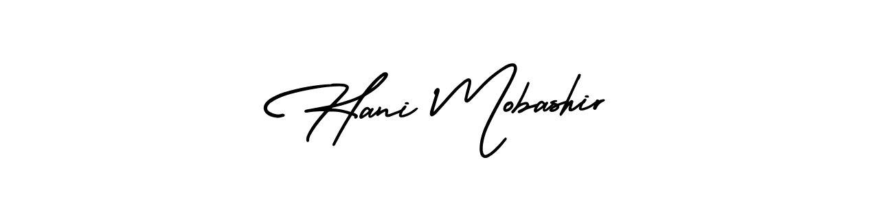 This is the best signature style for the Hani Mobashir name. Also you like these signature font (AmerikaSignatureDemo-Regular). Mix name signature. Hani Mobashir signature style 3 images and pictures png