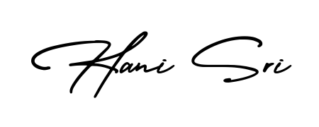 Generate high-definition signature styles for Hani Sri. The AmerikaSignatureDemo-Regular typeface ensures crisp legibility and sophisticated design. Hani Sri signature style 3 images and pictures png