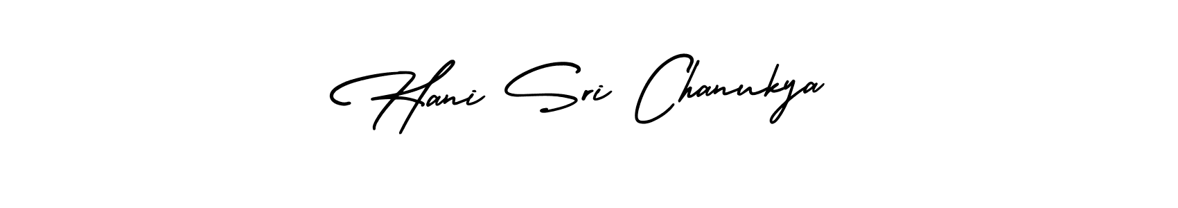 Make a beautiful signature design for name Hani Sri Chanukya. With this signature (AmerikaSignatureDemo-Regular) style, you can create a handwritten signature for free. Hani Sri Chanukya signature style 3 images and pictures png