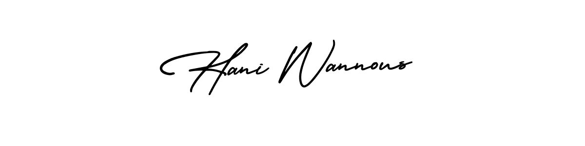 Check out images of Autograph of Hani Wannous name. Actor Hani Wannous Signature Style. AmerikaSignatureDemo-Regular is a professional sign style online. Hani Wannous signature style 3 images and pictures png