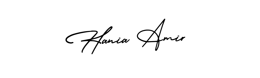 How to make Hania Amir signature? AmerikaSignatureDemo-Regular is a professional autograph style. Create handwritten signature for Hania Amir name. Hania Amir signature style 3 images and pictures png