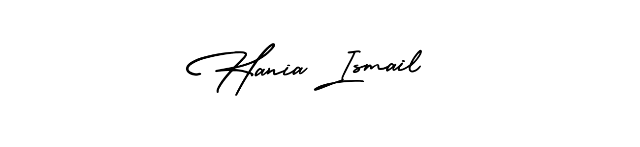 How to Draw Hania Ismail  signature style? AmerikaSignatureDemo-Regular is a latest design signature styles for name Hania Ismail . Hania Ismail  signature style 3 images and pictures png