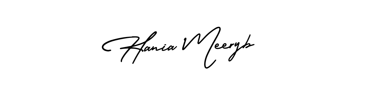 Best and Professional Signature Style for Hania Meeryb. AmerikaSignatureDemo-Regular Best Signature Style Collection. Hania Meeryb signature style 3 images and pictures png