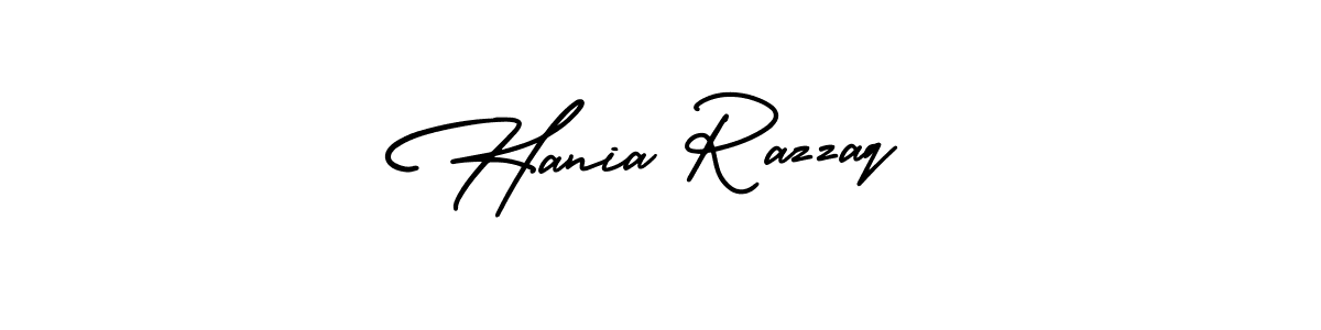 Hania Razzaq stylish signature style. Best Handwritten Sign (AmerikaSignatureDemo-Regular) for my name. Handwritten Signature Collection Ideas for my name Hania Razzaq. Hania Razzaq signature style 3 images and pictures png