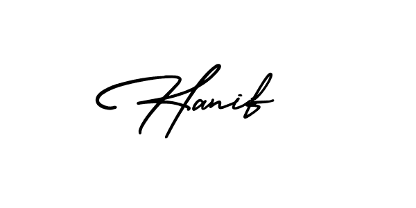 Similarly AmerikaSignatureDemo-Regular is the best handwritten signature design. Signature creator online .You can use it as an online autograph creator for name Hanif . Hanif  signature style 3 images and pictures png