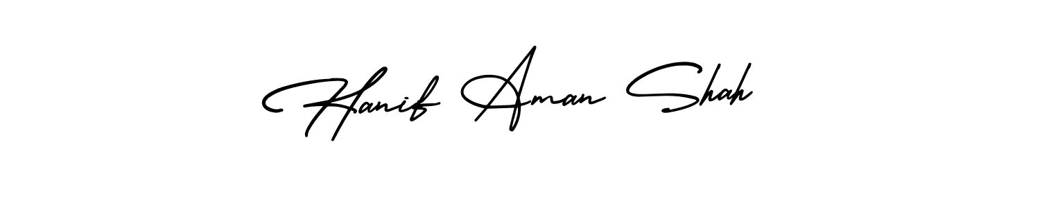 Best and Professional Signature Style for Hanif Aman Shah. AmerikaSignatureDemo-Regular Best Signature Style Collection. Hanif Aman Shah signature style 3 images and pictures png