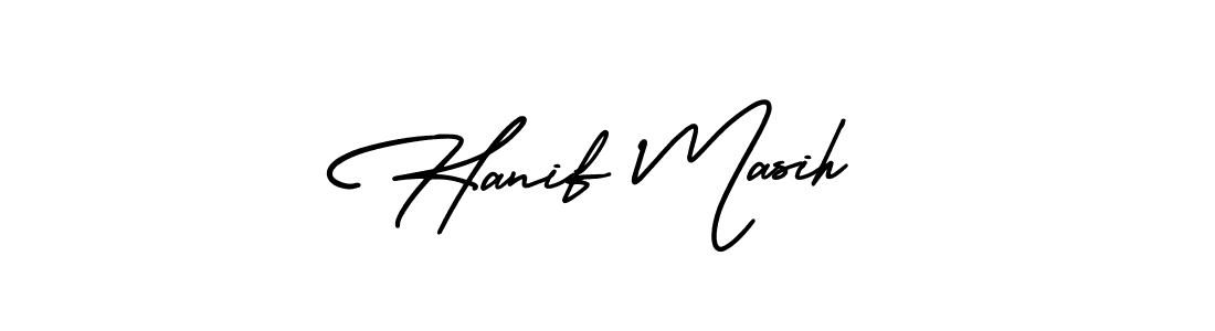 Make a beautiful signature design for name Hanif Masih. Use this online signature maker to create a handwritten signature for free. Hanif Masih signature style 3 images and pictures png