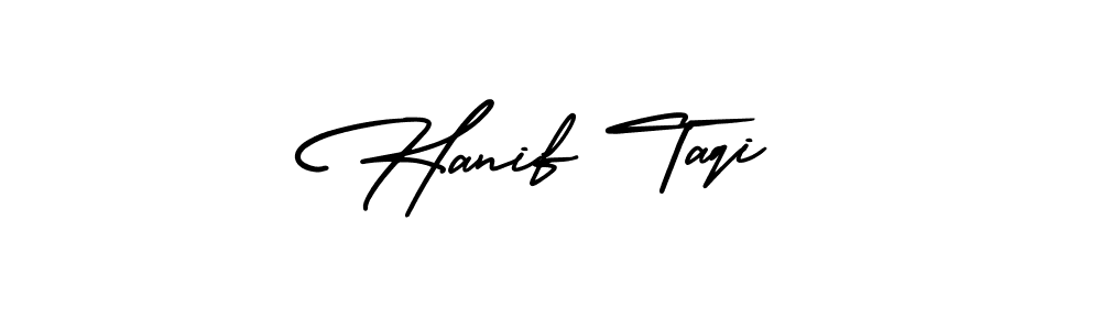 Also we have Hanif Taqi name is the best signature style. Create professional handwritten signature collection using AmerikaSignatureDemo-Regular autograph style. Hanif Taqi signature style 3 images and pictures png