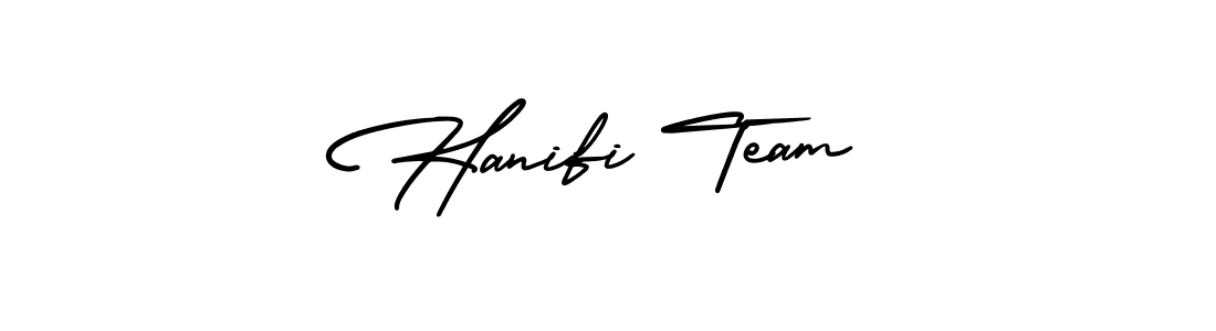 Create a beautiful signature design for name Hanifi Team. With this signature (AmerikaSignatureDemo-Regular) fonts, you can make a handwritten signature for free. Hanifi Team signature style 3 images and pictures png