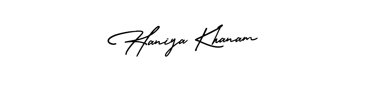 See photos of Haniya Khanam official signature by Spectra . Check more albums & portfolios. Read reviews & check more about AmerikaSignatureDemo-Regular font. Haniya Khanam signature style 3 images and pictures png