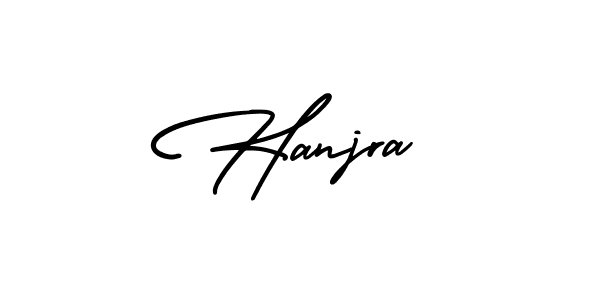Create a beautiful signature design for name Hanjra. With this signature (AmerikaSignatureDemo-Regular) fonts, you can make a handwritten signature for free. Hanjra signature style 3 images and pictures png