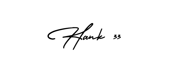 Hank 33 stylish signature style. Best Handwritten Sign (AmerikaSignatureDemo-Regular) for my name. Handwritten Signature Collection Ideas for my name Hank 33. Hank 33 signature style 3 images and pictures png