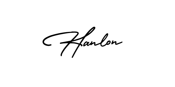 Create a beautiful signature design for name Hanlon. With this signature (AmerikaSignatureDemo-Regular) fonts, you can make a handwritten signature for free. Hanlon signature style 3 images and pictures png