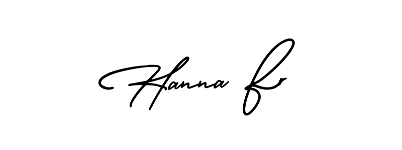Also You can easily find your signature by using the search form. We will create Hanna Fr name handwritten signature images for you free of cost using AmerikaSignatureDemo-Regular sign style. Hanna Fr signature style 3 images and pictures png