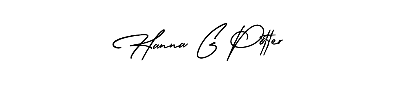 AmerikaSignatureDemo-Regular is a professional signature style that is perfect for those who want to add a touch of class to their signature. It is also a great choice for those who want to make their signature more unique. Get Hanna G Potter name to fancy signature for free. Hanna G Potter signature style 3 images and pictures png