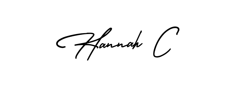 Best and Professional Signature Style for Hannah C. AmerikaSignatureDemo-Regular Best Signature Style Collection. Hannah C signature style 3 images and pictures png