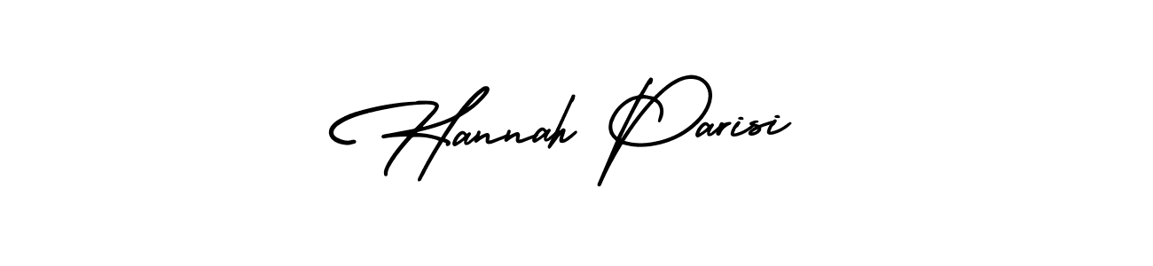 Create a beautiful signature design for name Hannah Parisi. With this signature (AmerikaSignatureDemo-Regular) fonts, you can make a handwritten signature for free. Hannah Parisi signature style 3 images and pictures png