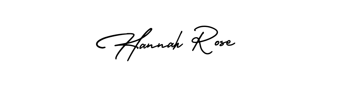 Use a signature maker to create a handwritten signature online. With this signature software, you can design (AmerikaSignatureDemo-Regular) your own signature for name Hannah Rose. Hannah Rose signature style 3 images and pictures png