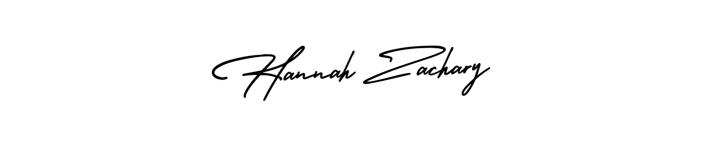 Design your own signature with our free online signature maker. With this signature software, you can create a handwritten (AmerikaSignatureDemo-Regular) signature for name Hannah Zachary. Hannah Zachary signature style 3 images and pictures png