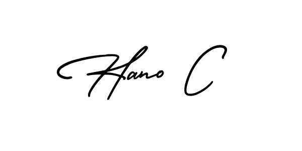 Make a beautiful signature design for name Hano C. Use this online signature maker to create a handwritten signature for free. Hano C signature style 3 images and pictures png