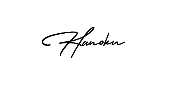 Also we have Hanoku name is the best signature style. Create professional handwritten signature collection using AmerikaSignatureDemo-Regular autograph style. Hanoku signature style 3 images and pictures png