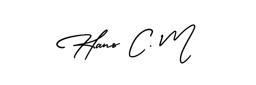 Make a beautiful signature design for name Hans C. M. Use this online signature maker to create a handwritten signature for free. Hans C. M signature style 3 images and pictures png
