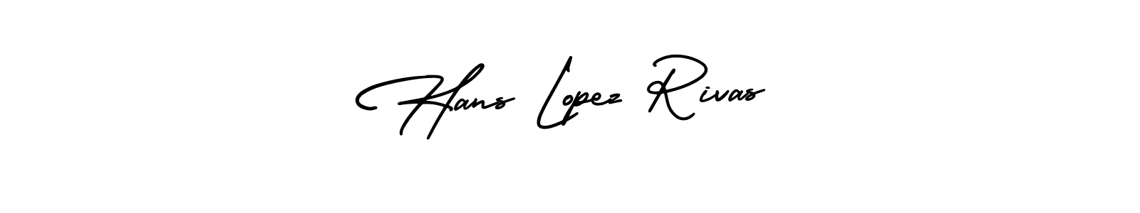 Use a signature maker to create a handwritten signature online. With this signature software, you can design (AmerikaSignatureDemo-Regular) your own signature for name Hans Lopez Rivas. Hans Lopez Rivas signature style 3 images and pictures png