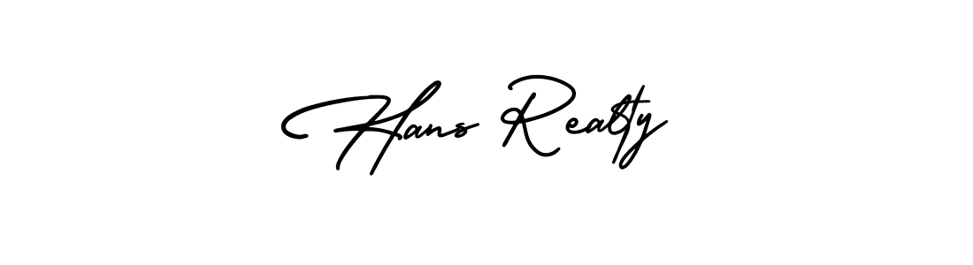 Use a signature maker to create a handwritten signature online. With this signature software, you can design (AmerikaSignatureDemo-Regular) your own signature for name Hans Realty. Hans Realty signature style 3 images and pictures png