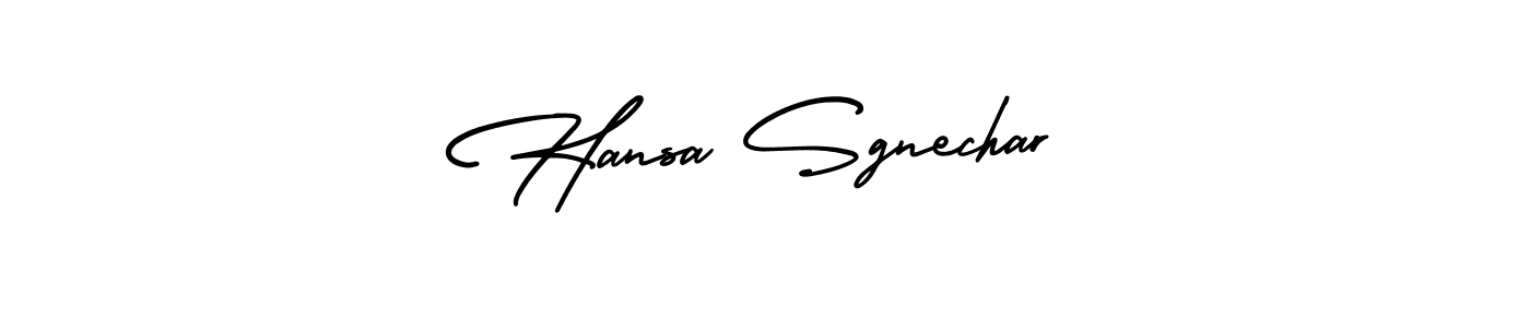 Similarly AmerikaSignatureDemo-Regular is the best handwritten signature design. Signature creator online .You can use it as an online autograph creator for name Hansa Sgnechar. Hansa Sgnechar signature style 3 images and pictures png