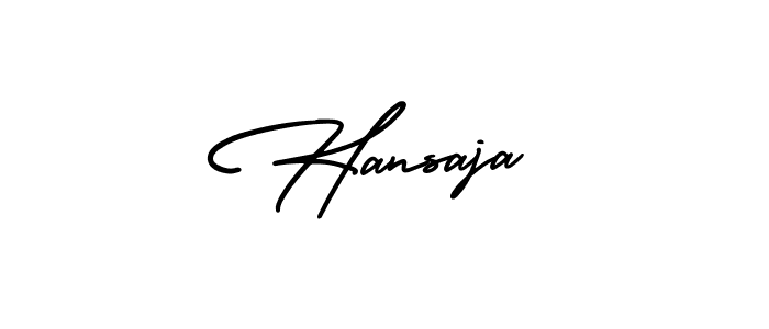 Make a short Hansaja signature style. Manage your documents anywhere anytime using AmerikaSignatureDemo-Regular. Create and add eSignatures, submit forms, share and send files easily. Hansaja signature style 3 images and pictures png