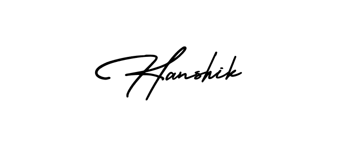 Make a beautiful signature design for name Hanshik. Use this online signature maker to create a handwritten signature for free. Hanshik signature style 3 images and pictures png