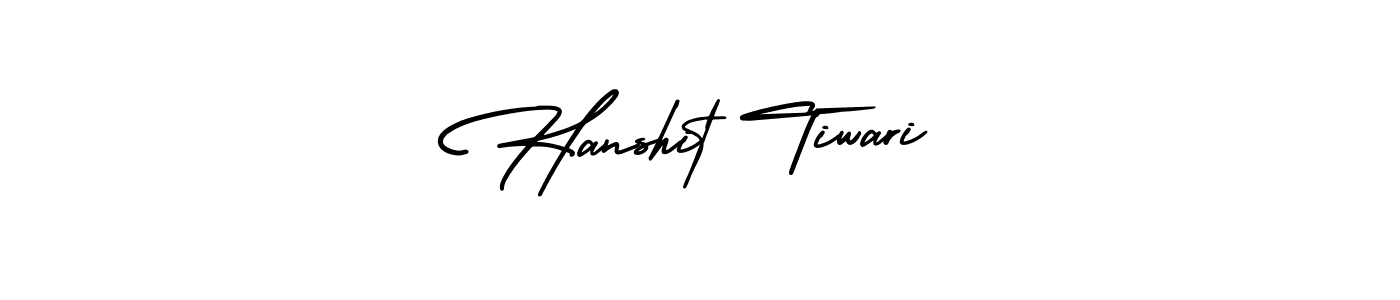 Make a short Hanshit Tiwari signature style. Manage your documents anywhere anytime using AmerikaSignatureDemo-Regular. Create and add eSignatures, submit forms, share and send files easily. Hanshit Tiwari signature style 3 images and pictures png