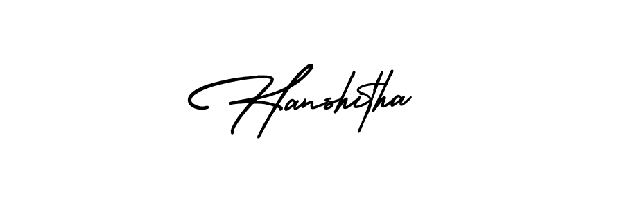 Also we have Hanshitha name is the best signature style. Create professional handwritten signature collection using AmerikaSignatureDemo-Regular autograph style. Hanshitha signature style 3 images and pictures png