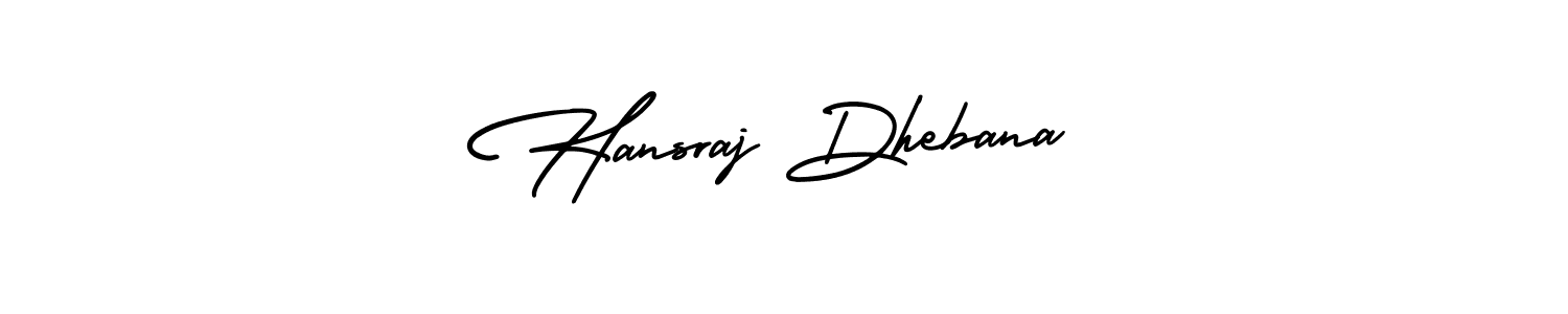 How to Draw Hansraj Dhebana signature style? AmerikaSignatureDemo-Regular is a latest design signature styles for name Hansraj Dhebana. Hansraj Dhebana signature style 3 images and pictures png