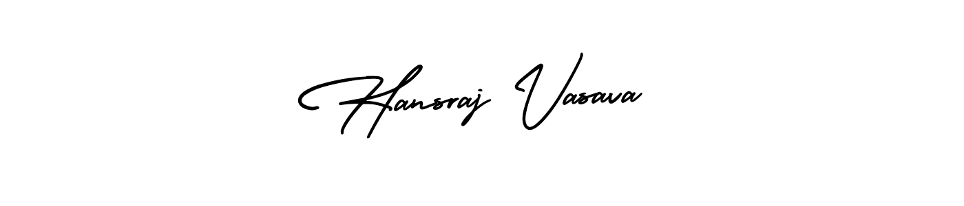 Also You can easily find your signature by using the search form. We will create Hansraj Vasava name handwritten signature images for you free of cost using AmerikaSignatureDemo-Regular sign style. Hansraj Vasava signature style 3 images and pictures png