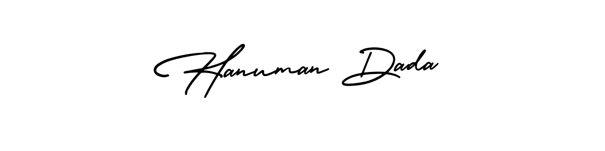 The best way (AmerikaSignatureDemo-Regular) to make a short signature is to pick only two or three words in your name. The name Hanuman Dada include a total of six letters. For converting this name. Hanuman Dada signature style 3 images and pictures png