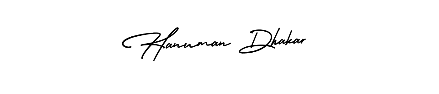 Design your own signature with our free online signature maker. With this signature software, you can create a handwritten (AmerikaSignatureDemo-Regular) signature for name Hanuman Dhakar. Hanuman Dhakar signature style 3 images and pictures png