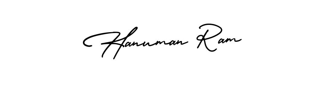 How to make Hanuman Ram name signature. Use AmerikaSignatureDemo-Regular style for creating short signs online. This is the latest handwritten sign. Hanuman Ram signature style 3 images and pictures png