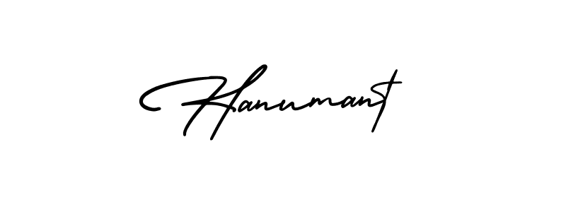How to make Hanumant name signature. Use AmerikaSignatureDemo-Regular style for creating short signs online. This is the latest handwritten sign. Hanumant signature style 3 images and pictures png
